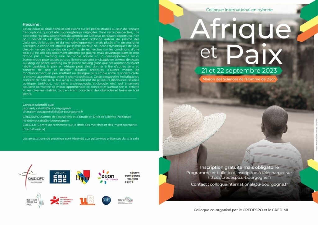 Introduction "Afrique et paix"